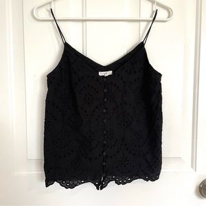 Maurices Button Eyelet Lace Tank Top